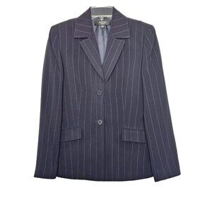 Kasper Classic Jacket Coat Size 6 Black Lined Polyester NICE